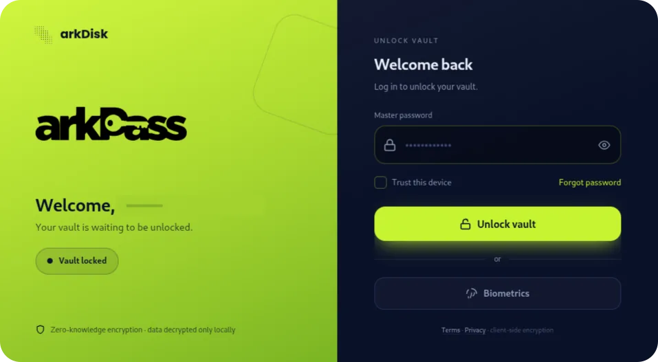 arkPass app